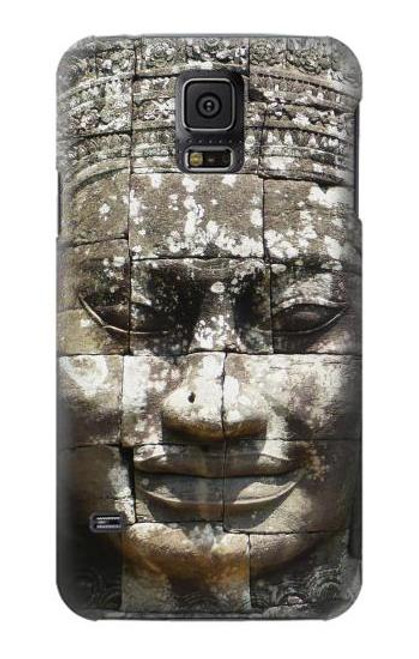 W0314 Ancient Cambodian Buddhism Hard Case and Leather Flip Case For Samsung Galaxy S5