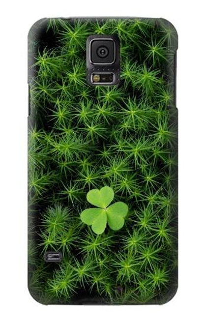 W0358 Clover Lucky Leaf Hard Case and Leather Flip Case For Samsung Galaxy S5