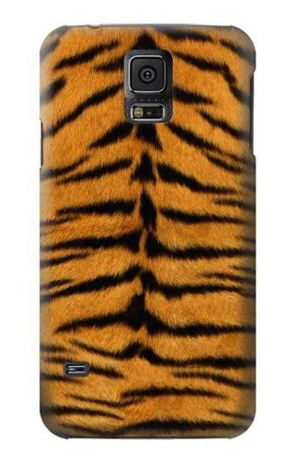 W0576 Tiger Skin Hard Case and Leather Flip Case For Samsung Galaxy S5