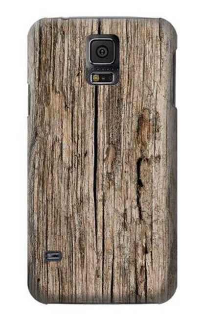 W0600 Wood Graphic Printed Hard Case and Leather Flip Case For Samsung Galaxy S5