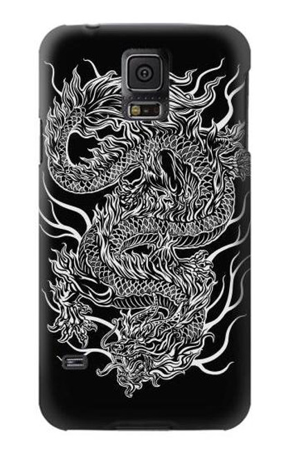 W1943 Dragon Tattoo Hard Case and Leather Flip Case For Samsung Galaxy S5