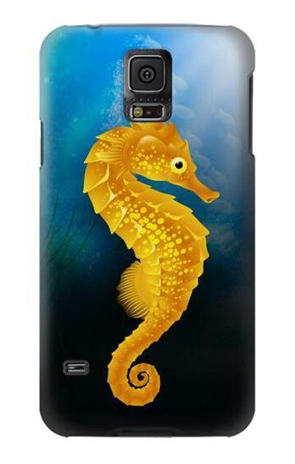 W2444 Seahorse Underwater World Hard Case and Leather Flip Case For Samsung Galaxy S5