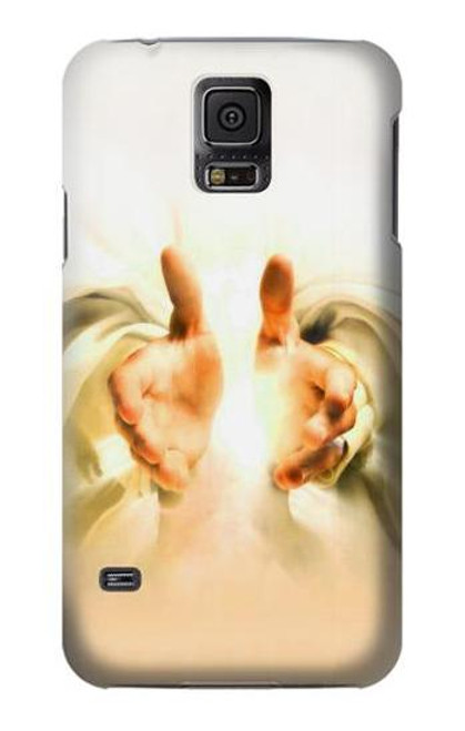 W2546 Hand of God Heaven Hard Case and Leather Flip Case For Samsung Galaxy S5