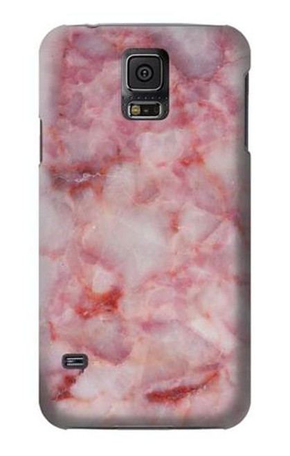 W2843 Pink Marble Texture Hard Case and Leather Flip Case For Samsung Galaxy S5