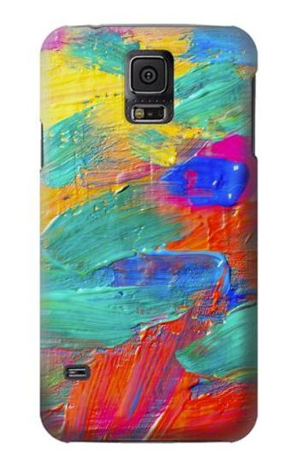 W2942 Brush Stroke Painting Hard Case and Leather Flip Case For Samsung Galaxy S5