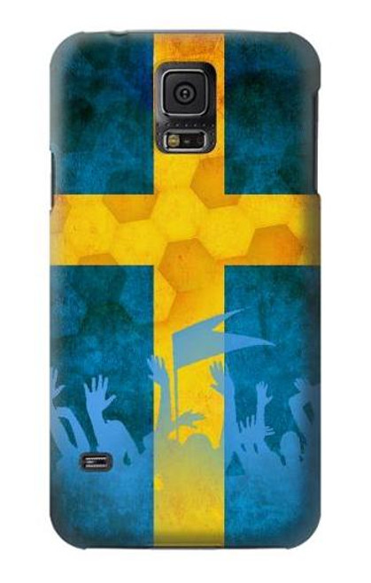 W2990 Sweden Football Soccer Euro 2016 Hard Case and Leather Flip Case For Samsung Galaxy S5