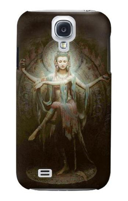 W0787 Guan Yin Hard Case and Leather Flip Case For Samsung Galaxy S4