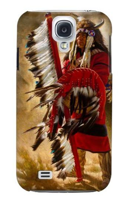 W0817 Red Indian Hard Case and Leather Flip Case For Samsung Galaxy S4