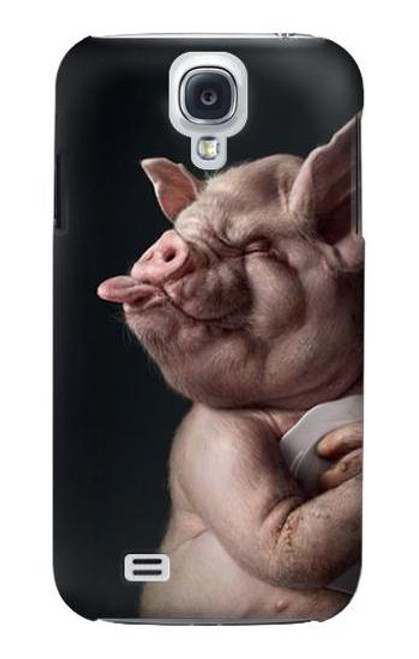 W1273 Crazy Pig Hard Case and Leather Flip Case For Samsung Galaxy S4