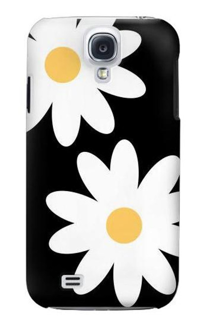 W2315 Daisy White Flowers Hard Case and Leather Flip Case For Samsung Galaxy S4