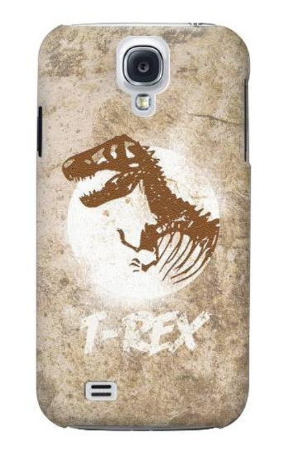 W2372 T-Rex Jurassic Fossil Hard Case and Leather Flip Case For Samsung Galaxy S4