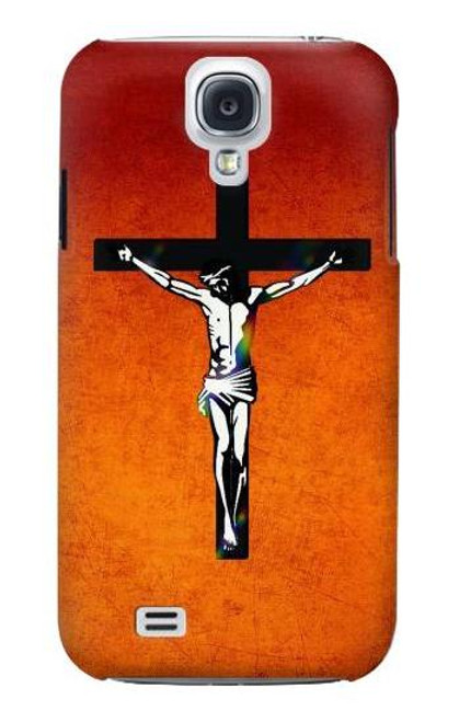 W2421 Jesus Christ On The Cross Hard Case and Leather Flip Case For Samsung Galaxy S4