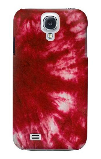 W2480 Tie Dye Red Hard Case and Leather Flip Case For Samsung Galaxy S4