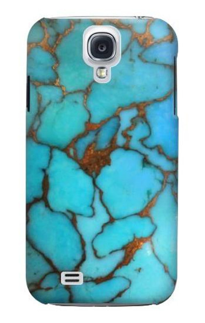 W2685 Aqua Turquoise Gemstone Graphic Printed Hard Case and Leather Flip Case For Samsung Galaxy S4