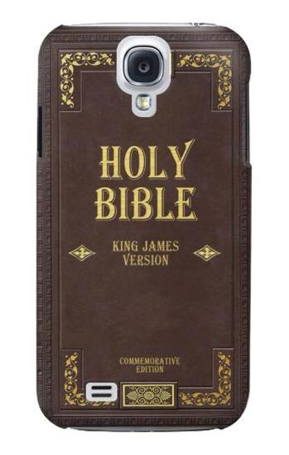 W2889 Holy Bible Cover King James Version Hard Case and Leather Flip Case For Samsung Galaxy S4