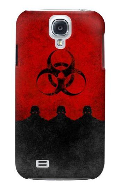 W2917 Biohazards Virus Red Alert Hard Case and Leather Flip Case For Samsung Galaxy S4