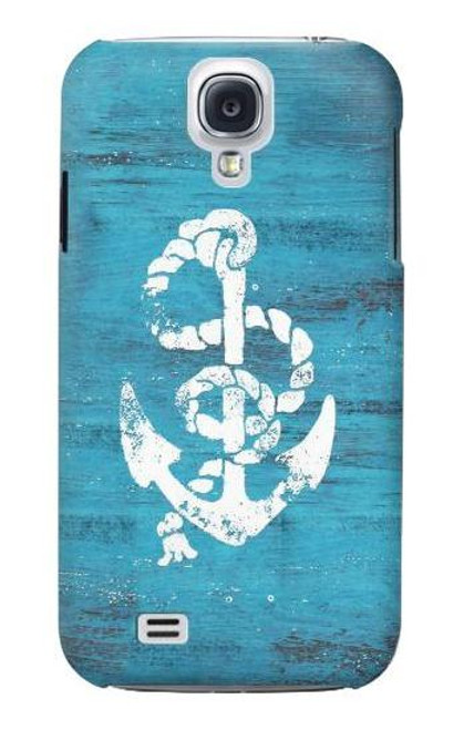 W3053 Marine Anchor Blue Hard Case and Leather Flip Case For Samsung Galaxy S4