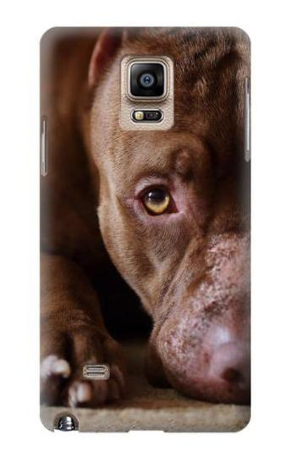 W0519 PitBull Face Hard Case and Leather Flip Case For Samsung Galaxy Note 4