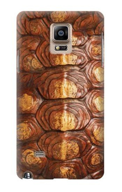 W0579 Turtle Carapace Hard Case and Leather Flip Case For Samsung Galaxy Note 4