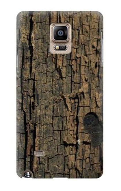 W0598 Wood Graphic Printed Hard Case and Leather Flip Case For Samsung Galaxy Note 4