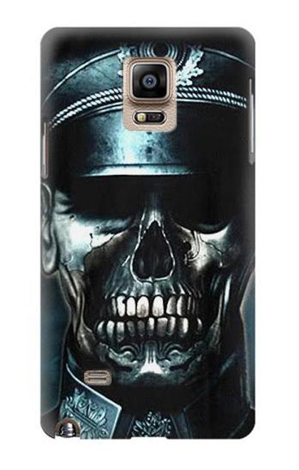 W0754 Skull Soldier Zombie Hard Case and Leather Flip Case For Samsung Galaxy Note 4