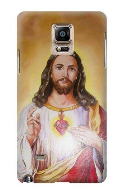 W0798 Jesus Hard Case and Leather Flip Case For Samsung Galaxy Note 4