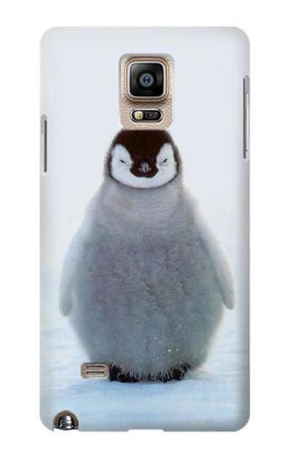 W1075 Penguin Ice Hard Case and Leather Flip Case For Samsung Galaxy Note 4