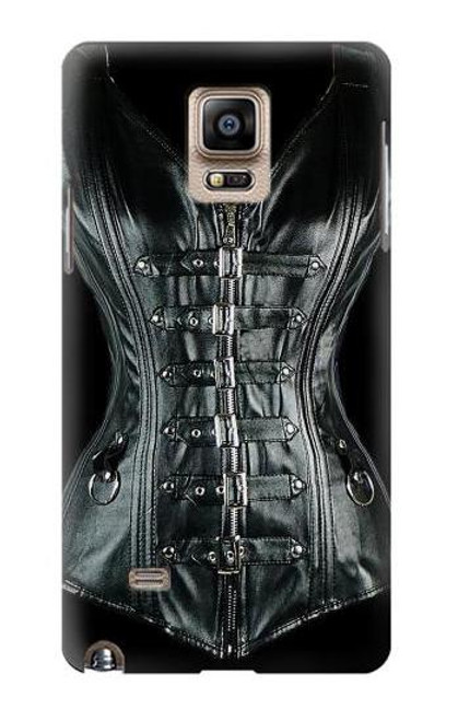 W1639 Gothic Corset Black Hard Case and Leather Flip Case For Samsung Galaxy Note 4