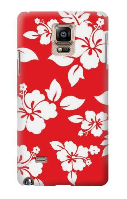 W1949 Hawaiian Hibiscus Pattern Hard Case and Leather Flip Case For Samsung Galaxy Note 4