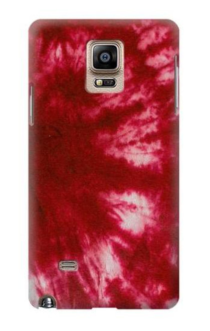 W2480 Tie Dye Red Hard Case and Leather Flip Case For Samsung Galaxy Note 4