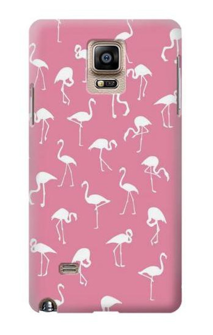 W2858 Pink Flamingo Pattern Hard Case and Leather Flip Case For Samsung Galaxy Note 4