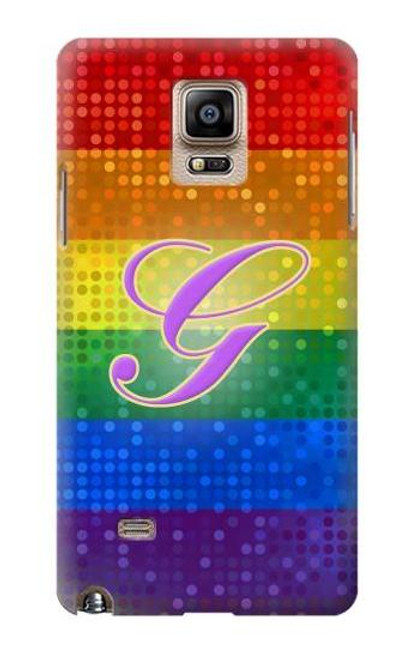 W2899 Rainbow LGBT Gay Pride Flag Hard Case and Leather Flip Case For Samsung Galaxy Note 4