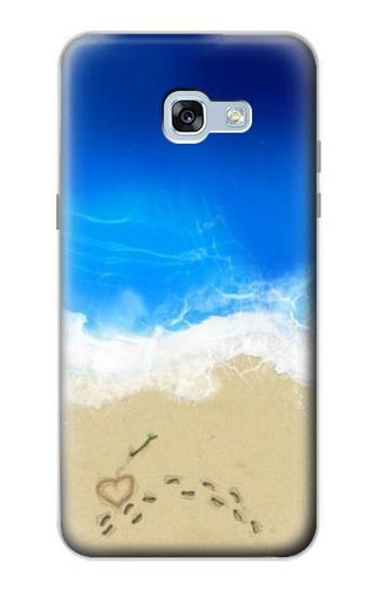 W0912 Relax Beach Hard Case and Leather Flip Case For Samsung Galaxy A5 (2017)