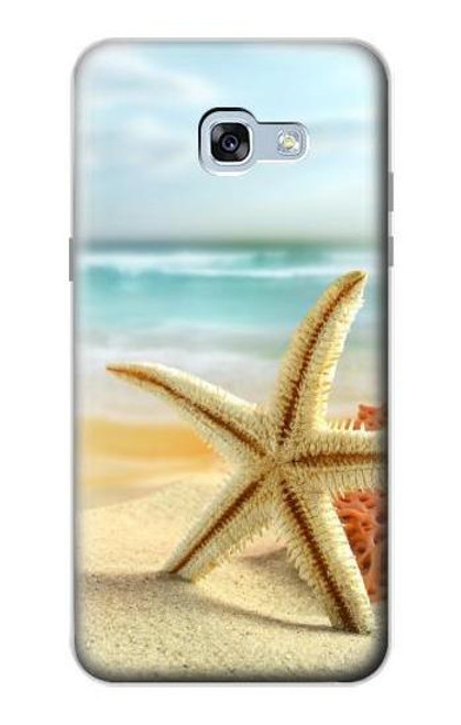 W1117 Starfish on the Beach Hard Case and Leather Flip Case For Samsung Galaxy A5 (2017)