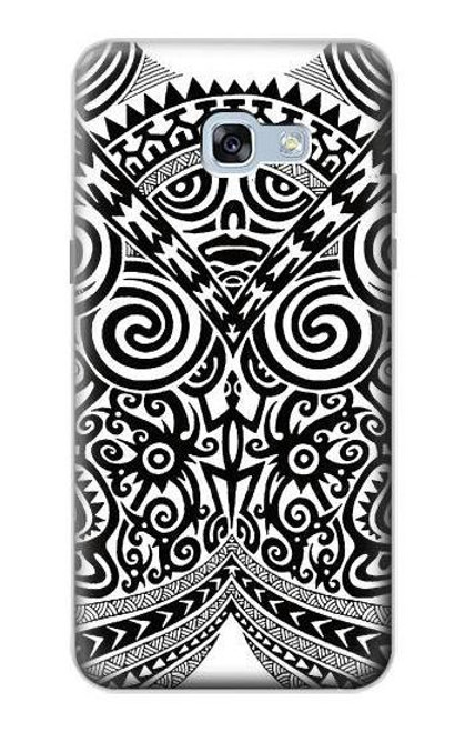 W1655 Maori Tattoo Hard Case and Leather Flip Case For Samsung Galaxy A5 (2017)