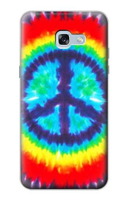 W1870 Tie Dye Peace Hard Case and Leather Flip Case For Samsung Galaxy A5 (2017)