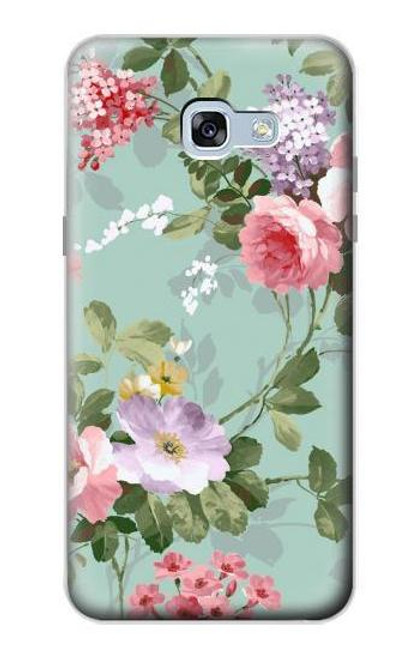 W2178 Flower Floral Art Painting Hard Case and Leather Flip Case For Samsung Galaxy A5 (2017)