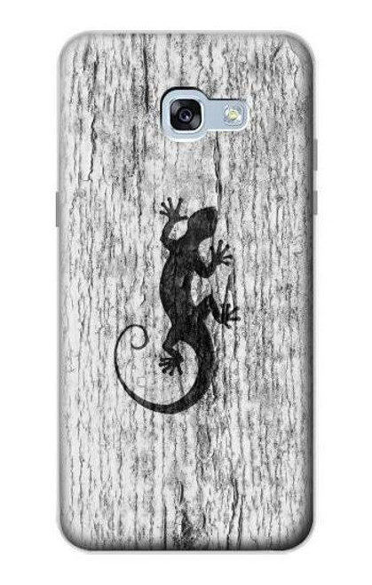 W2446 Gecko Wood Graphic Printed Hard Case and Leather Flip Case For Samsung Galaxy A5 (2017)