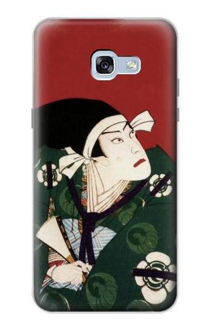 W2498 Japan Art Toyohara Kunichika Hard Case and Leather Flip Case For Samsung Galaxy A5 (2017)