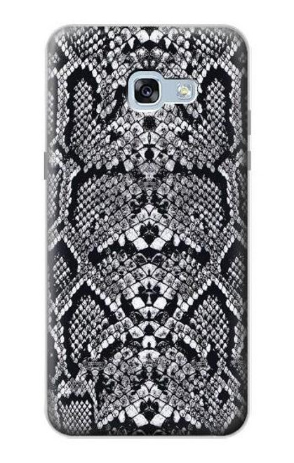 W2855 White Rattle Snake Skin Graphic Printed Hard Case and Leather Flip Case For Samsung Galaxy A5 (2017)