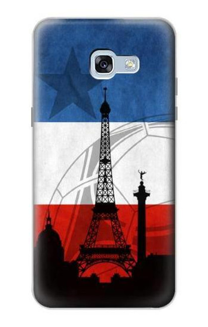 W2980 France Football Soccer Euro 2016 Hard Case and Leather Flip Case For Samsung Galaxy A5 (2017)