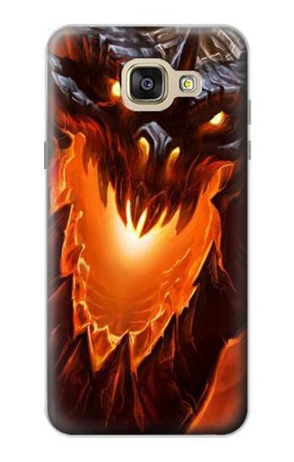 W0414 Fire Dragon Hard Case and Leather Flip Case For Samsung Galaxy A5 (2016)