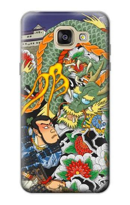 W0454 Japan Tattoo Hard Case and Leather Flip Case For Samsung Galaxy A5 (2016)