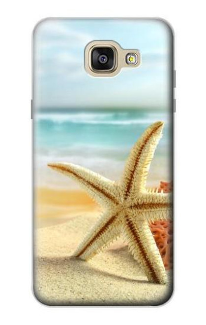 W1117 Starfish on the Beach Hard Case and Leather Flip Case For Samsung Galaxy A5 (2016)