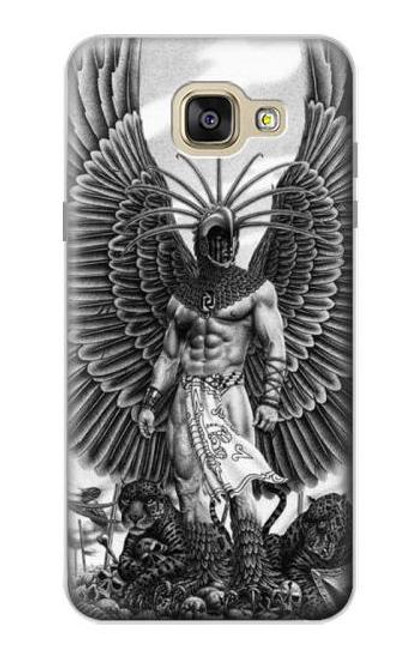 W1235 Aztec Warrior Hard Case and Leather Flip Case For Samsung Galaxy A5 (2016)