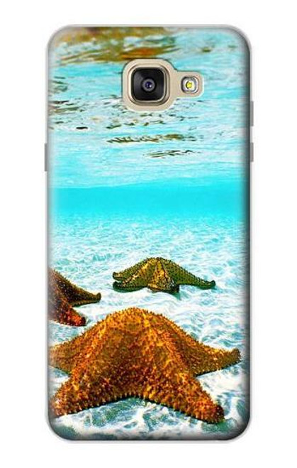 W1679 Starfish Sea Beach Hard Case and Leather Flip Case For Samsung Galaxy A5 (2016)