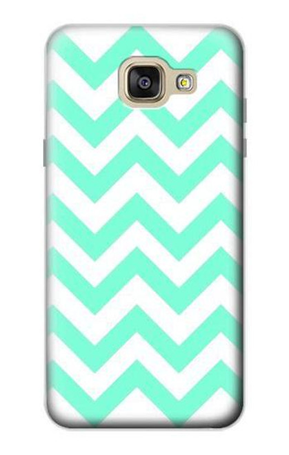 W1723 Mint Chevron Zigzag Hard Case and Leather Flip Case For Samsung Galaxy A5 (2016)