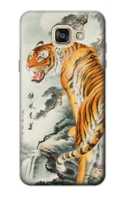 W1934 Chinese Tiger Painting Hard Case and Leather Flip Case For Samsung Galaxy A5 (2016)