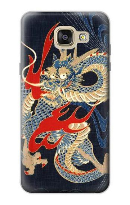 W2073 Japan Dragon Art Hard Case and Leather Flip Case For Samsung Galaxy A5 (2016)