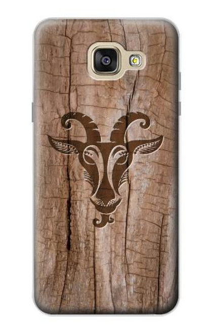 W2183 Goat Wood Graphic Printed Hard Case and Leather Flip Case For Samsung Galaxy A5 (2016)
